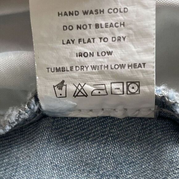 SUPERDOWN Womens Blanka Cut-Off Denim Shorts EUC Button-Fly Ghost Pockets 28 - Picture 9 of 9